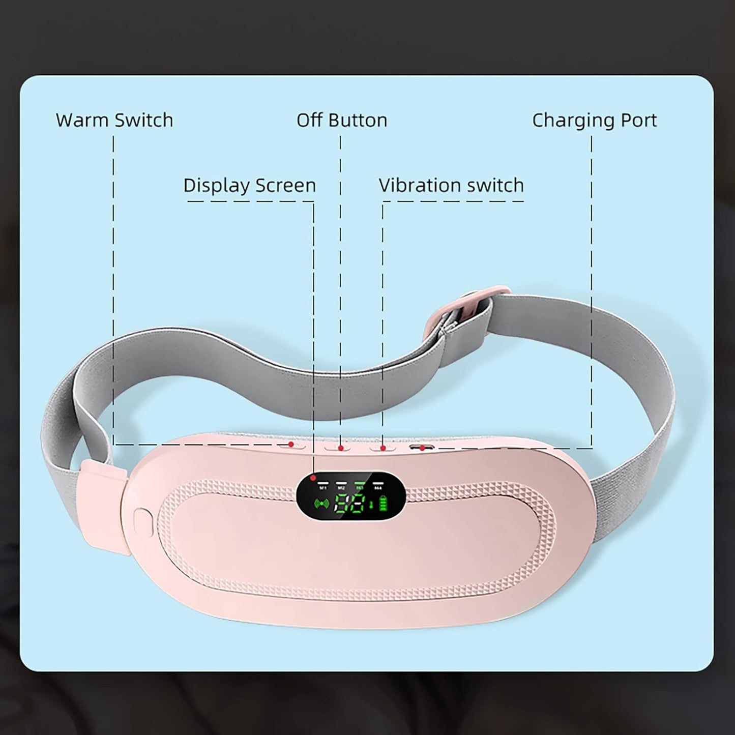 Portable Heating Belt for Menstrual Cramps Relief