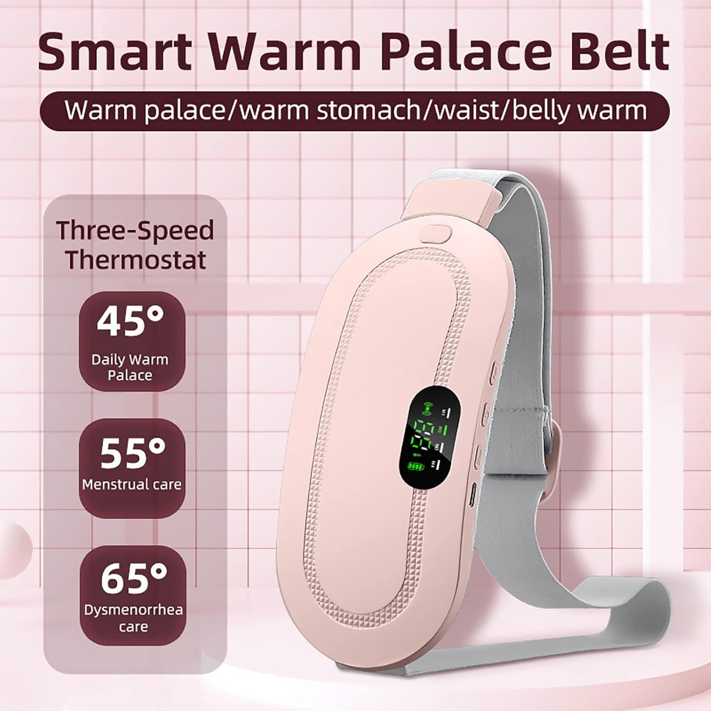 Portable Heating Belt for Menstrual Cramps Relief