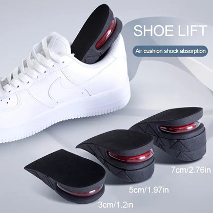 Adjustable Height Increase Shoe Insoles with Cushion