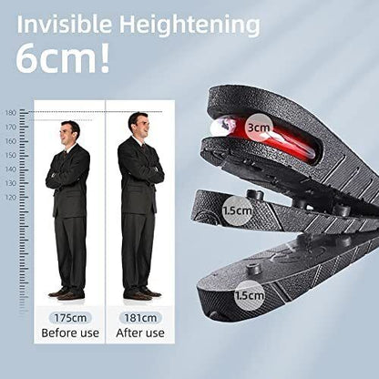 Adjustable Height Increase Shoe Insoles with Cushion