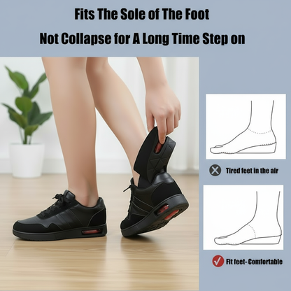 Adjustable Height Increase Shoe Insoles with Cushion